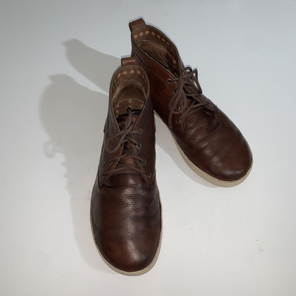 Chaco Boots Mens Size 13 Brown Leather Chukka Ankle Casual Lace Up JCH106689